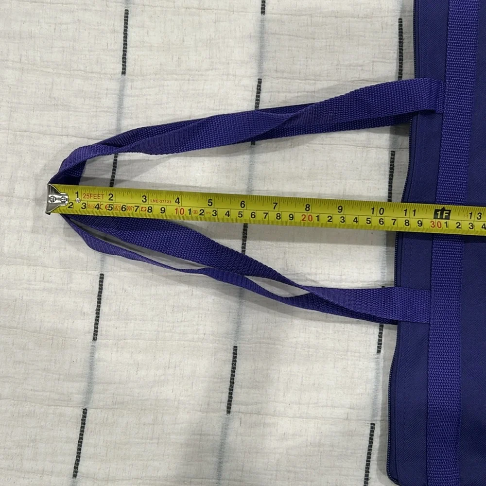 Purple tote bag (NEW) with zipper and “Yahoo!” Logo